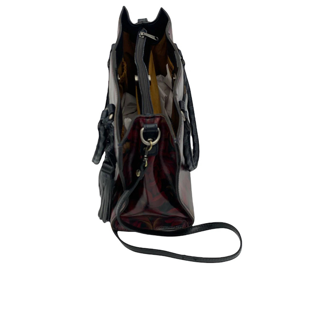Patricia Nash Leather Primrose Satchel Rustic Mums - Picture 5 of 5